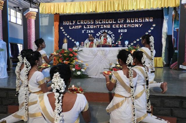 Holy Cross College of Nursing Chamarajnagar Lamp Lighting photo 1